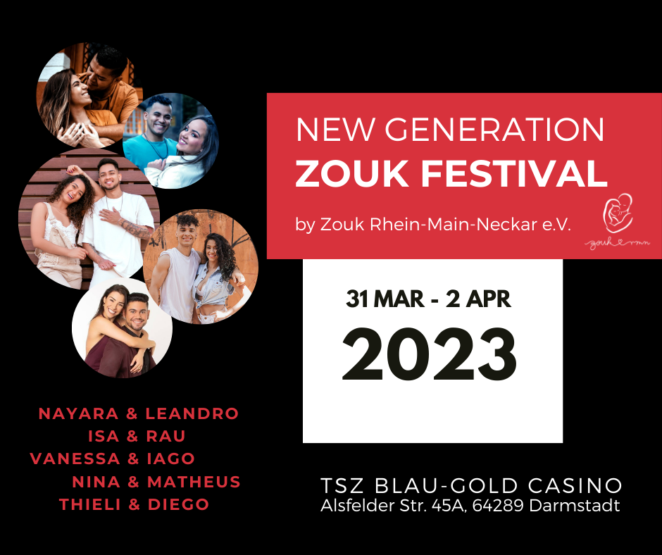 New Generation Zouk Festival: 31 March-2 April 2023